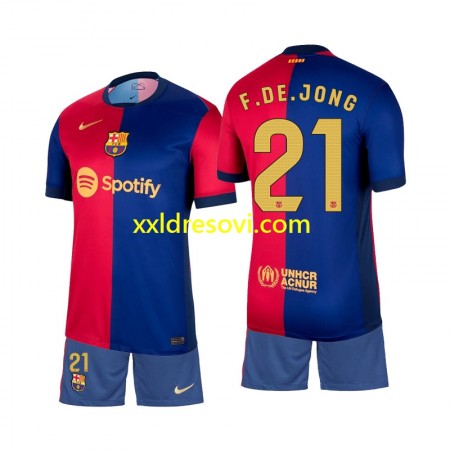 FC Barcelona Frenkie de Jong 21 Domaći Dječji Nogometni Dres 2024-2025